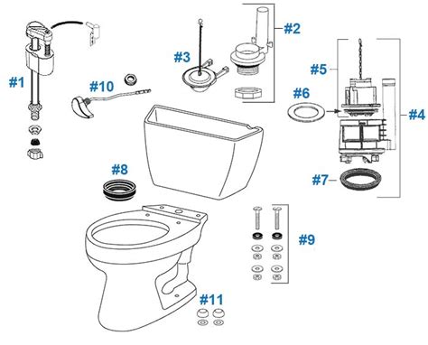 toto toilets parts list
